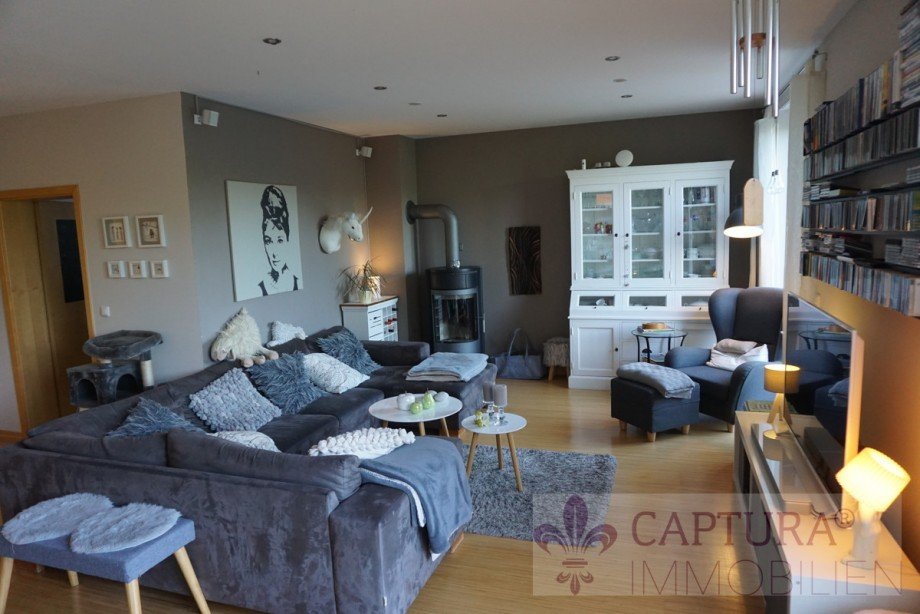 Der lichtdurchflutete Wohnbereich Einfamilienhaus Pluwig