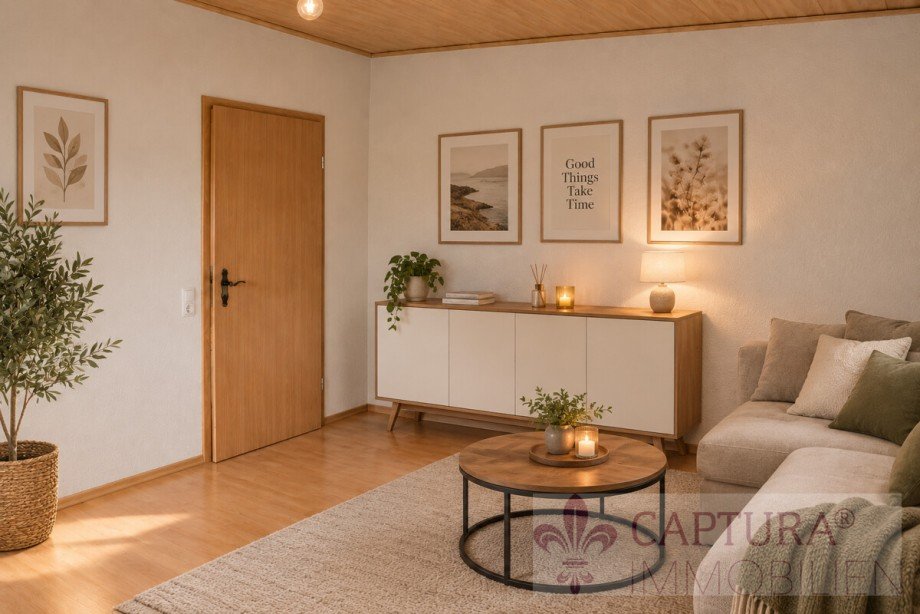 Schlafzimmer 1 - virtuell m�bliert Einfamilienhaus Ravenstein / Merchingen