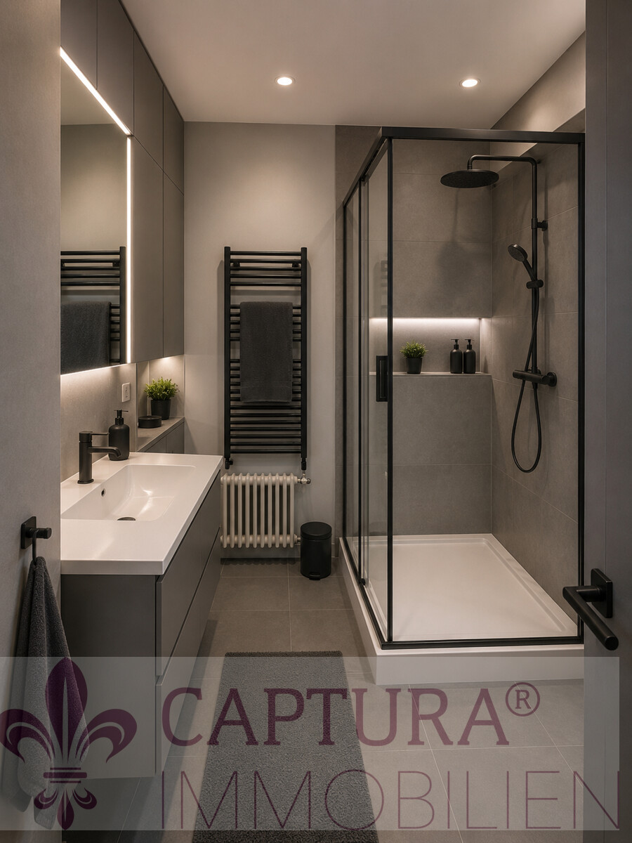 Badezimmer 2 -Gestaltungsbeispiel Etagenwohnung Saarbr�cken