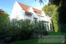 Blick vom Garten auf die sch�ne Architektur Architektenhaus! TOP-Lage! Freistehend mit ELW! Nachhaltige Immobilie im gr�nen Herzen von Mainburg!