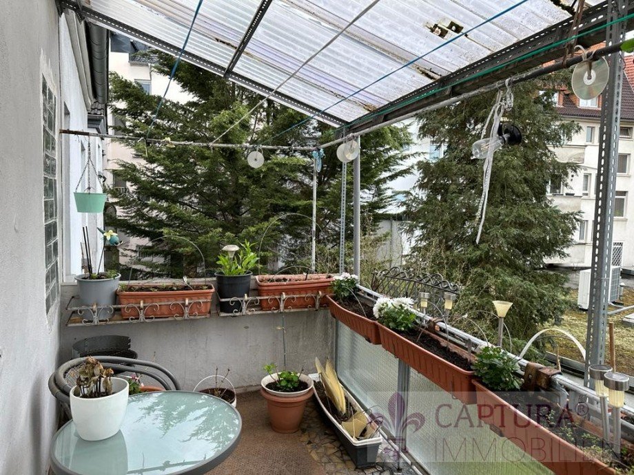 Balkon mit Gartenblick Mehrfamilienhaus Saarbr�cken / Malstatt
