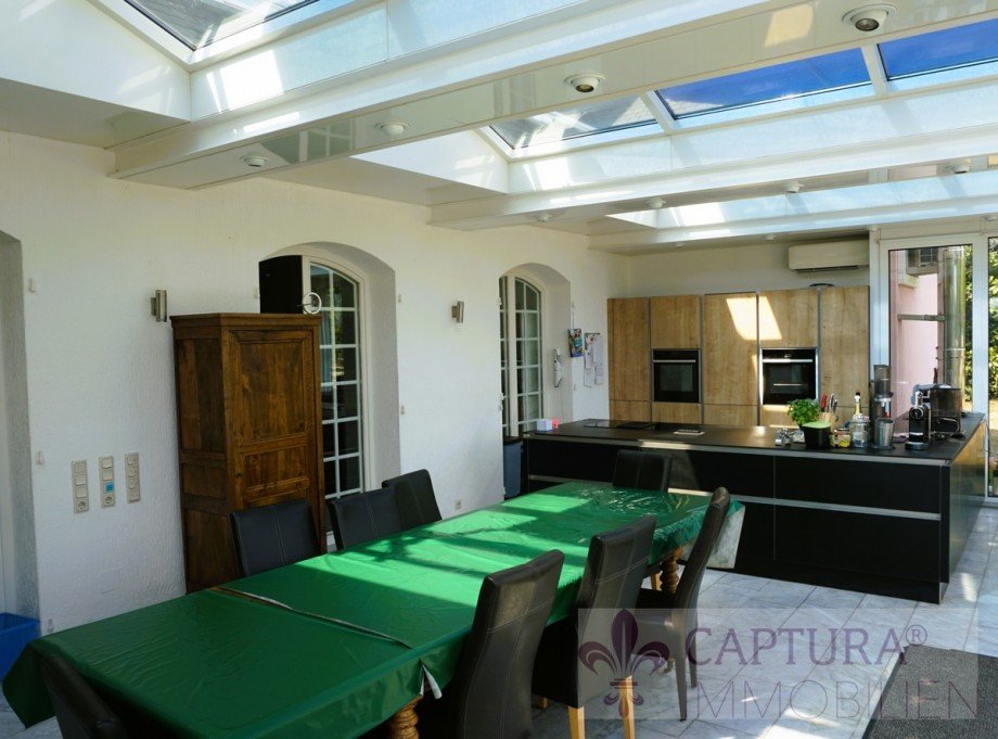Wintergarten mit K�che Villa Wallerfangen / Oberlimberg