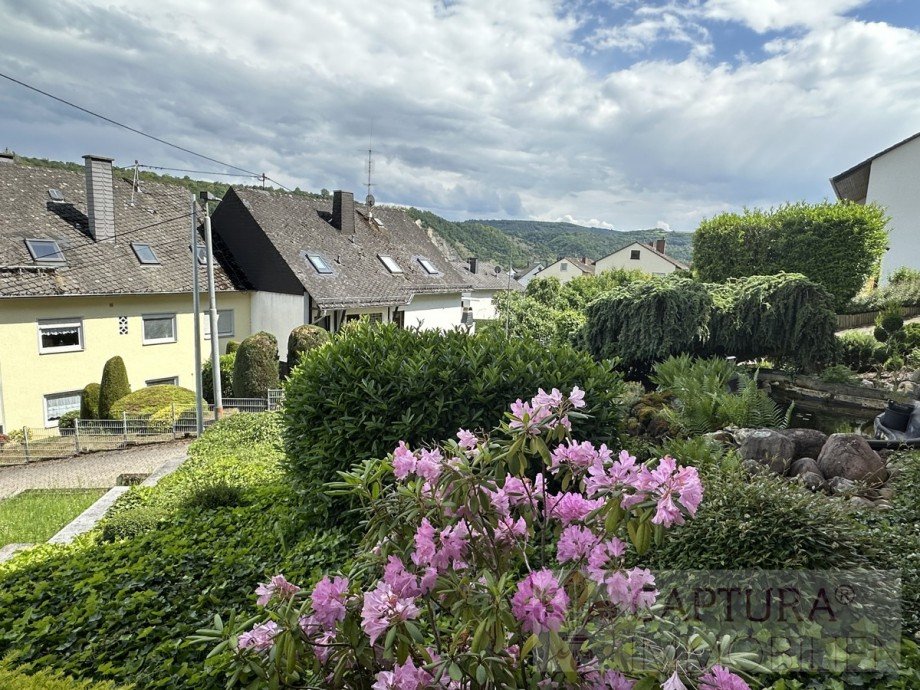 Blick auf den Garten Mehrfamilienhaus Kobern-Gondorf