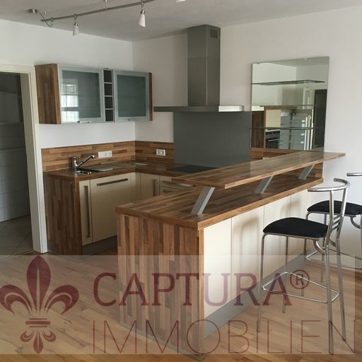 Einbauk�che mit Theke Etagenwohnung Ingolstadt