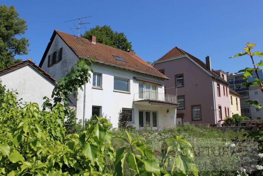 R�ckansicht mit Garten Mehrfamilienhaus Homburg